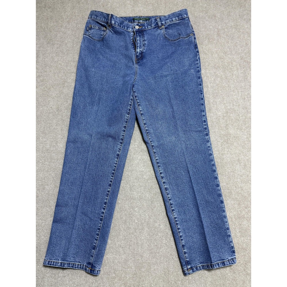 Lauren Jeans Co Ralph Lauren Jeans Womens 14M High Rise Straight Denim Classic